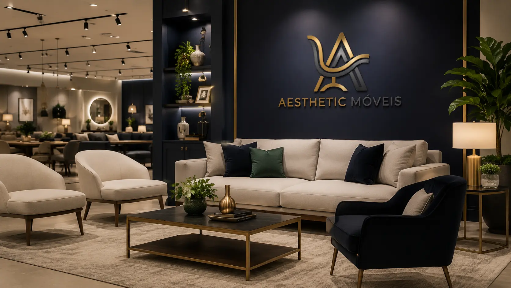 Aesthetic Móveis - sala decorada